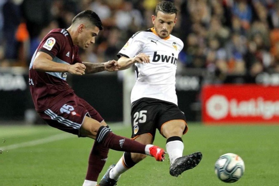 Alessandro Florenzi con la maglia del Valencia