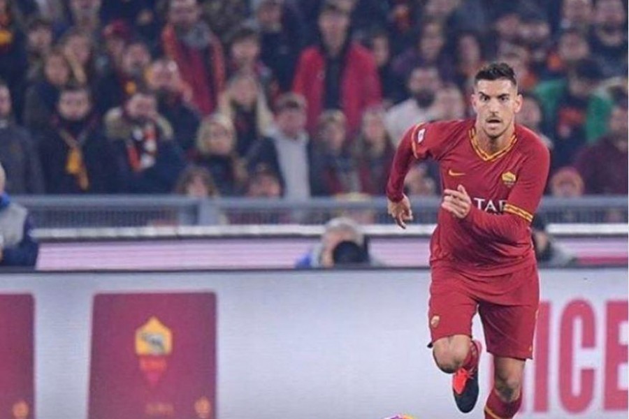 Il trequartista giallorosso Lorenzo Pellegrini, di LaPresse