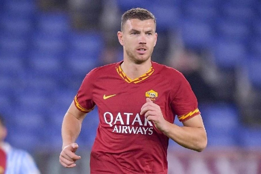 Edin Dzeko ha realizzato il gol numero 102 con la magli della Roma, di LaPresse