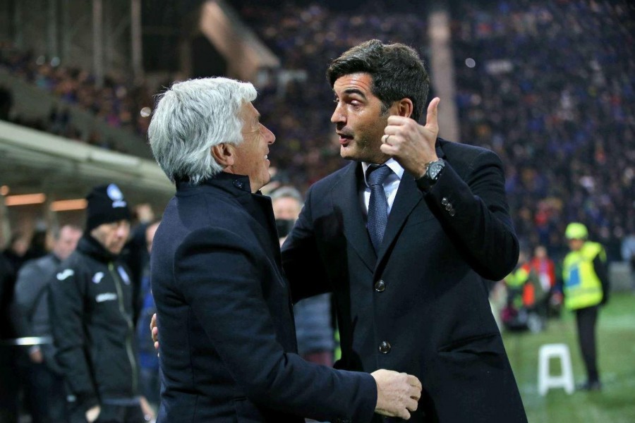 Gasperini e Fonseca, tecnici di Atalanta e Roma, di Mancini