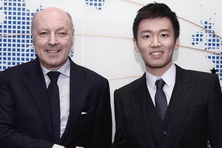 Giuseppe Marotta e Steven Zhang, a.d. e presidente dell'Inter