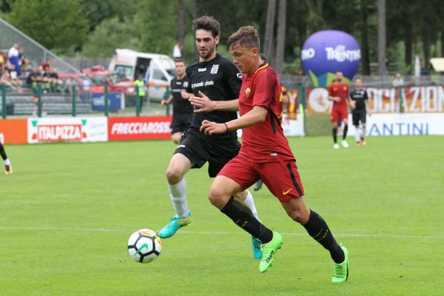 Luca Pellegrini durante il ritiro estivo a Pinzolo