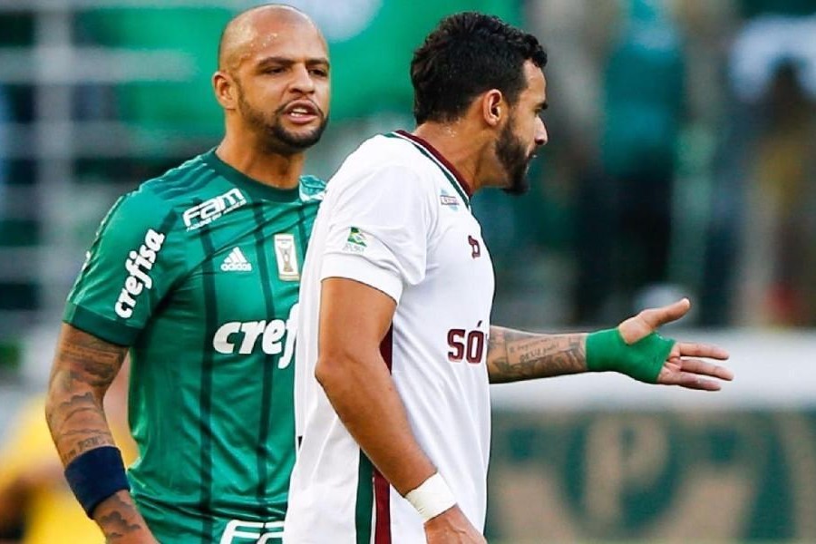 Felipe Melo con la maglia del Palmeiras