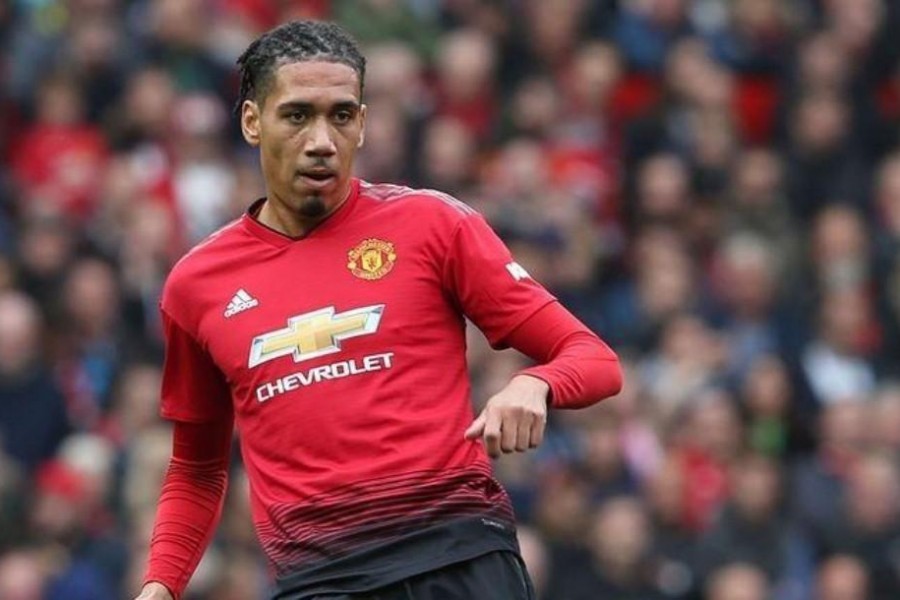 Smalling con la maglia del Manchester United