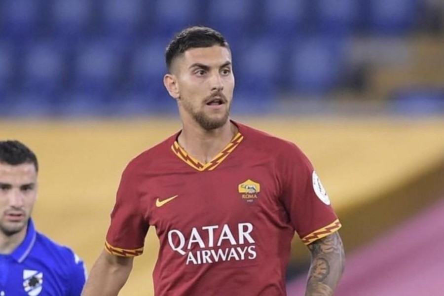 Lorenzo Pellegrini in campo contro la Sampdoria