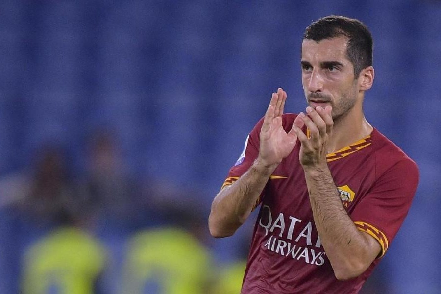 Mkhitaryan con la maglia della Roma, di LaPresse