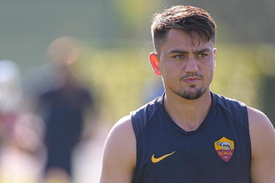 Cengiz Ünder in allenamento, di LaPresse