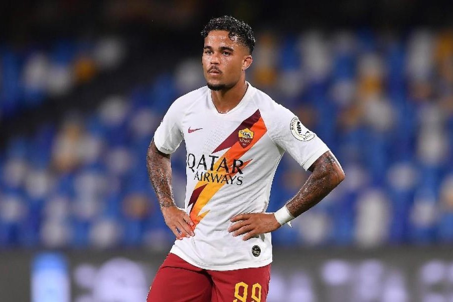 Justin Kluivert durante Napoli-Roma, di LaPresse