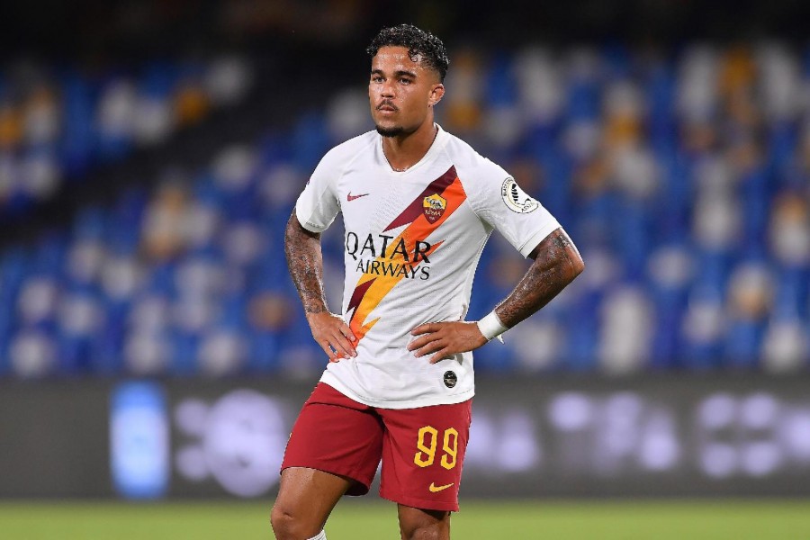 Justin Kluivert in campo contro il Napoli, di LaPresse