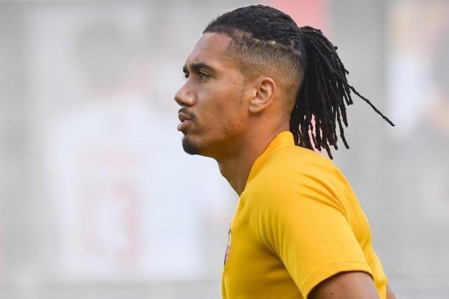 Smalling si allena a Trigoria, di LaPresse