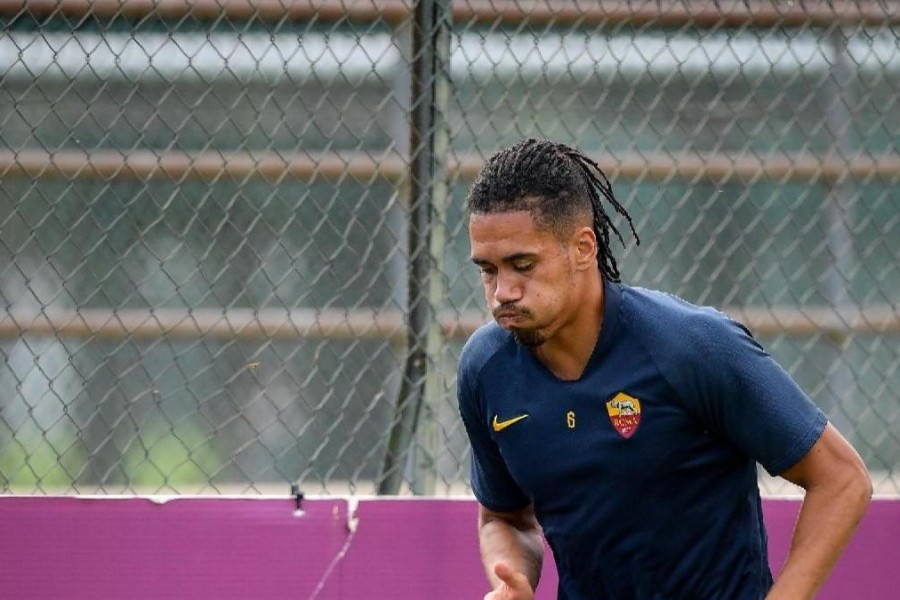 Smalling, di nuovo in gruppo a Trigoria, di LaPresse