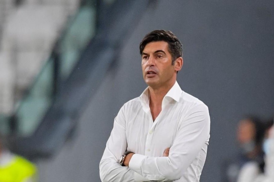 Paulo Fonseca durante Juventus-Roma, di LaPresse