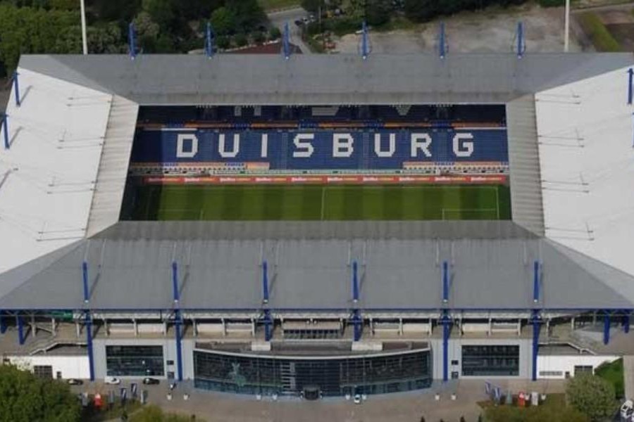 La MSV Arena di Duisburg, lo stadio che ospiterà Siviglia-Roma