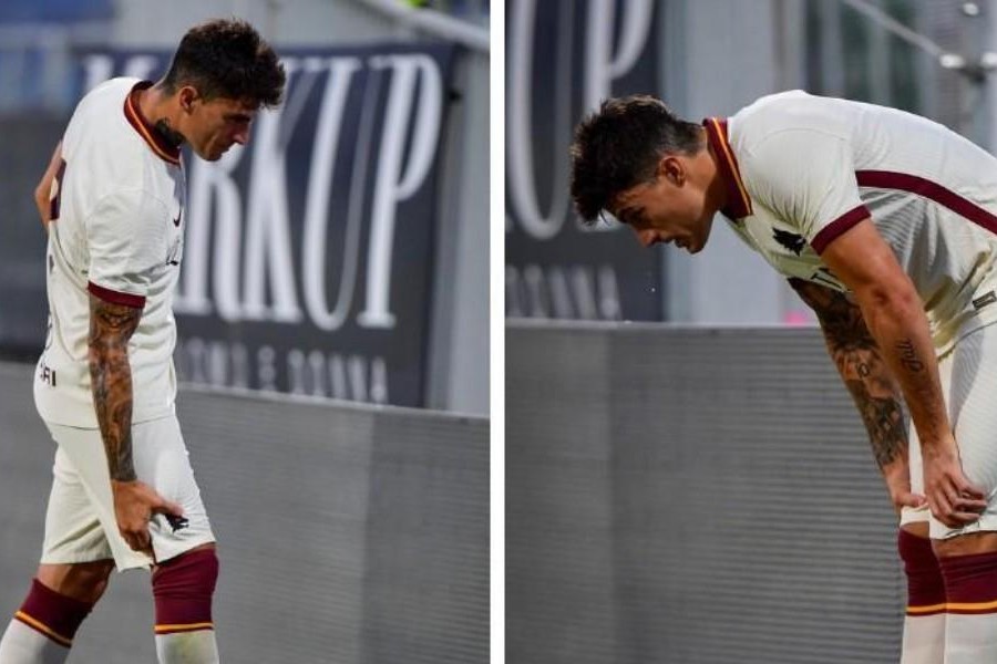 Diego Perotti durante Cagliari-Roma, di LaPresse