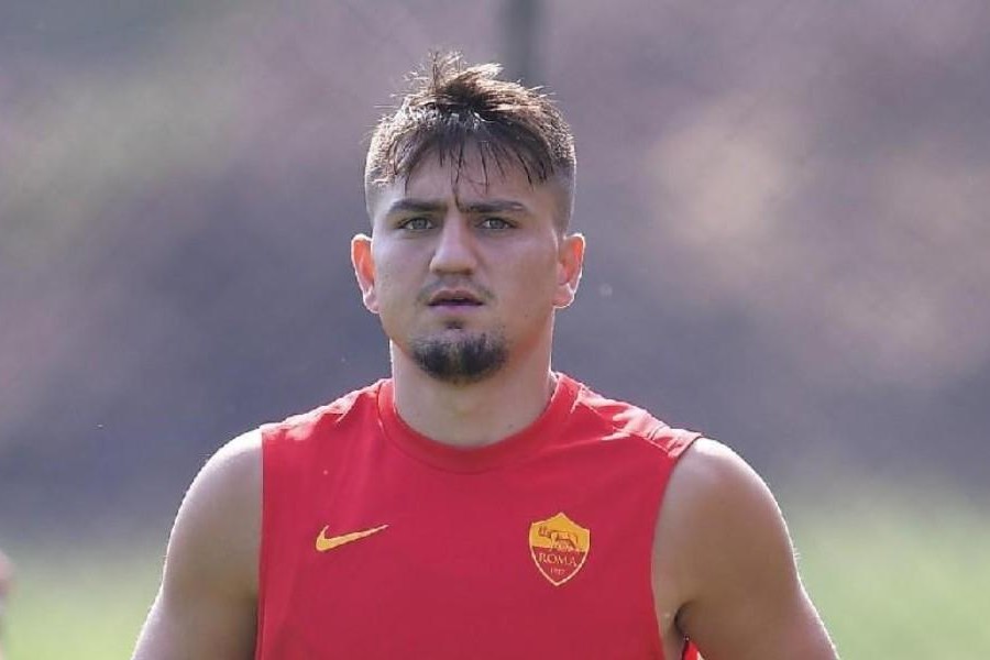 Cengiz Ünder in allenamento, di LaPresse