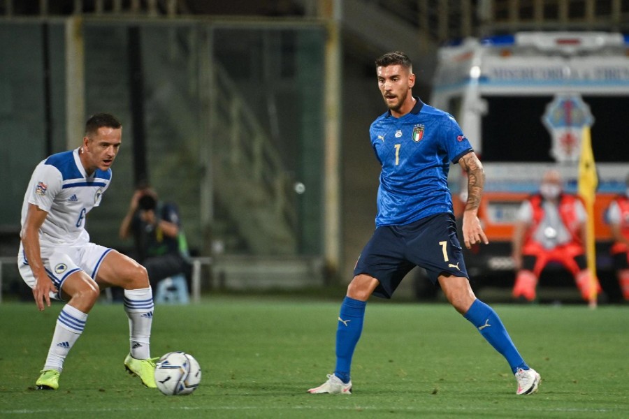 Pellegrini in campo contro la Bosnia, di LaPresse