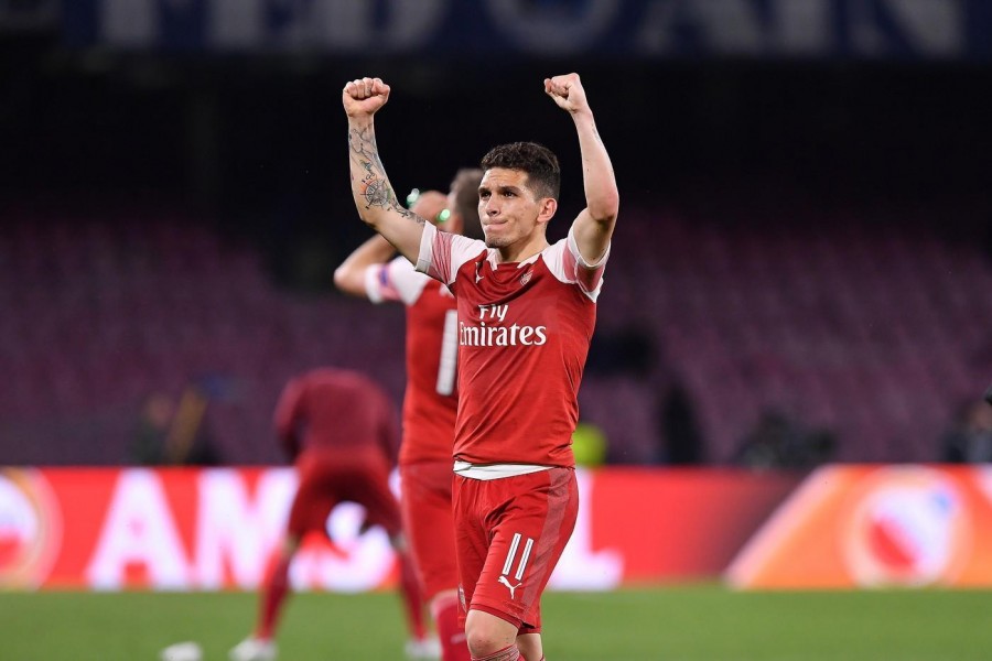 Torreira con la maglia dell'Arsenal, di LaPresse