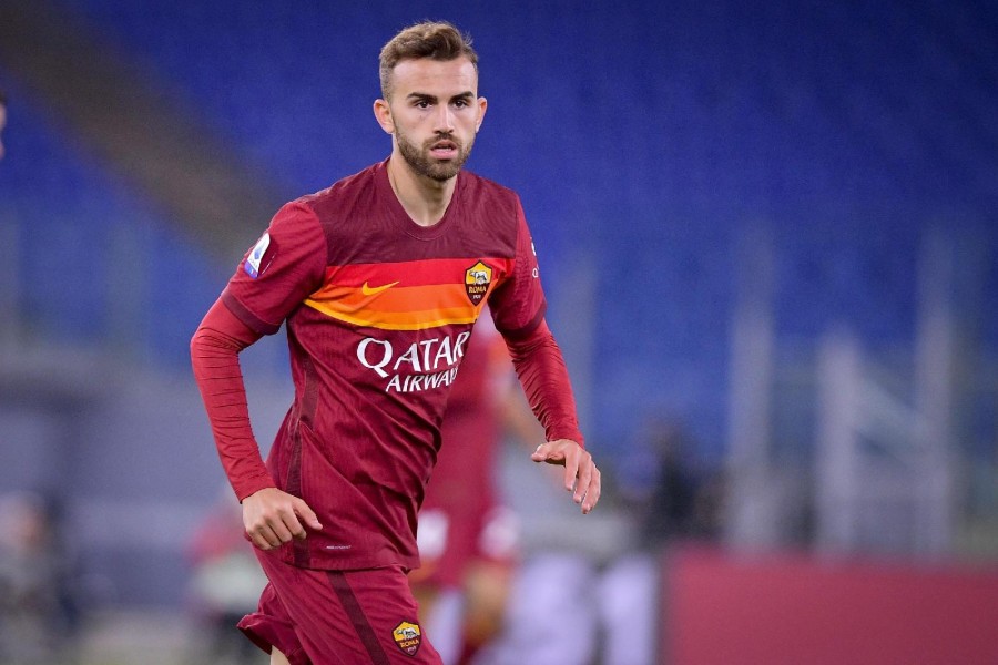 Borja Mayoral con la maglia giallorossa, di LaPresse