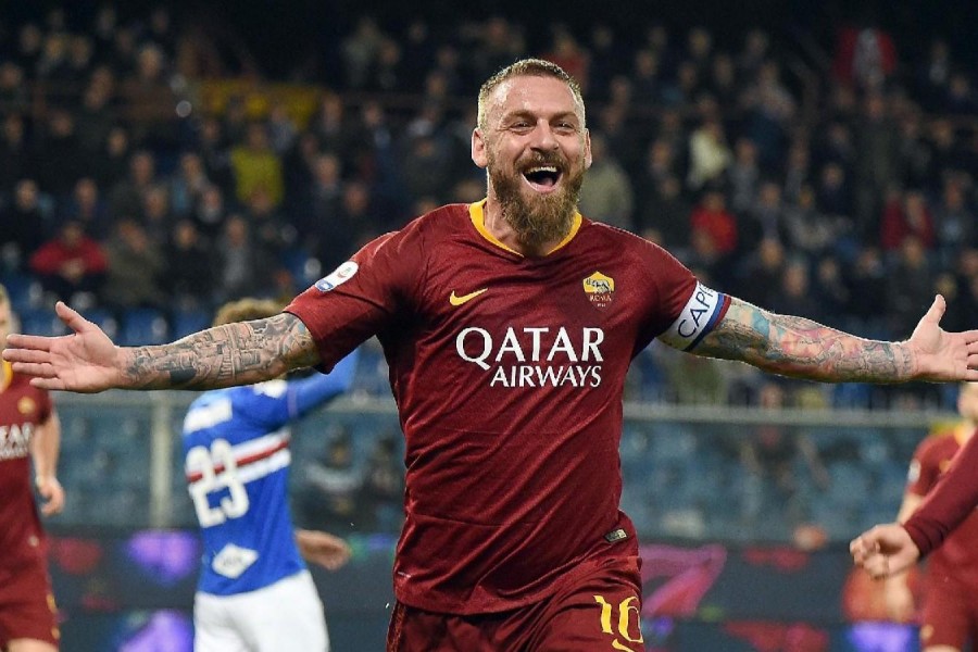 Daniele De Rossi in giallorosso, di LaPresse