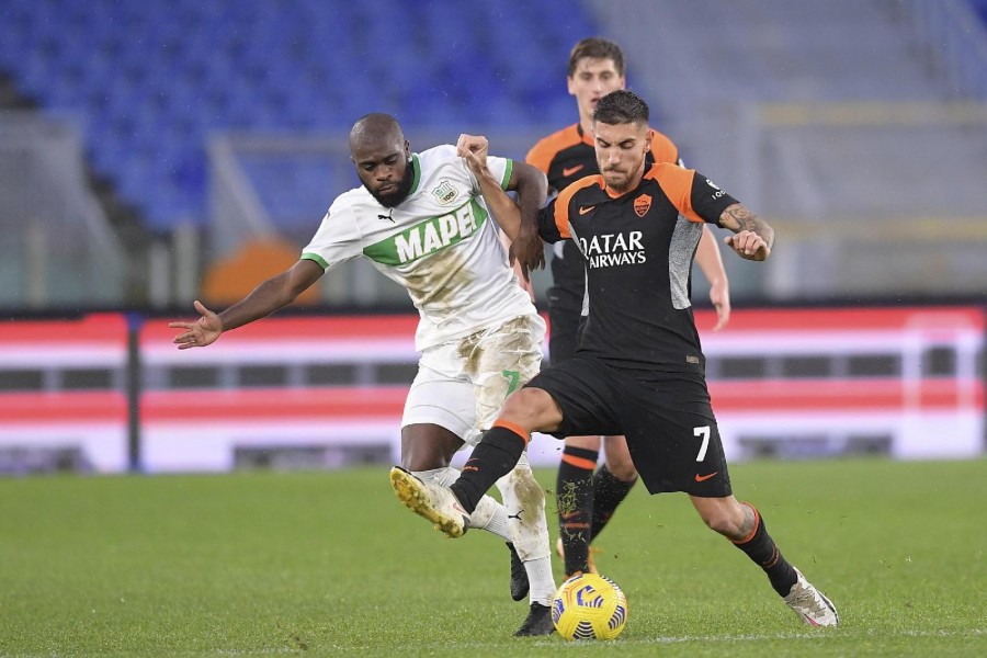 Lorenzo Pellegrini in Roma-Sassuolo, di LaPresse