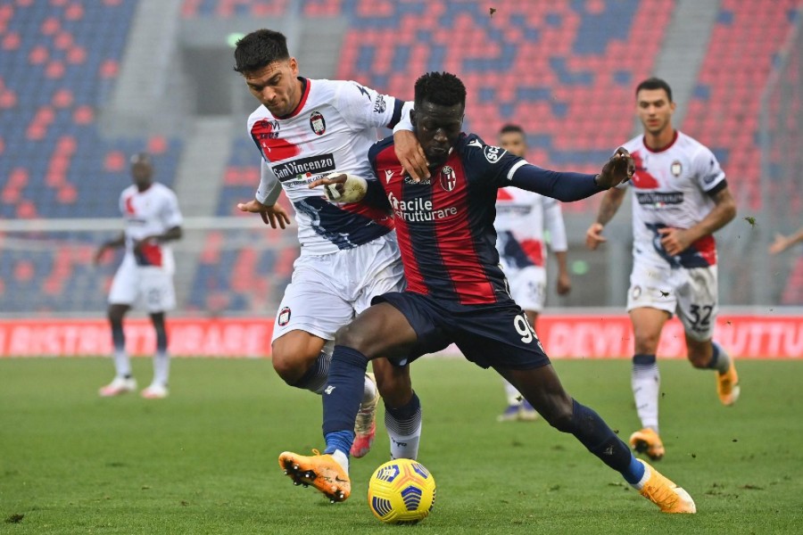 Musa Barrow contro il Crotone, di LaPresse