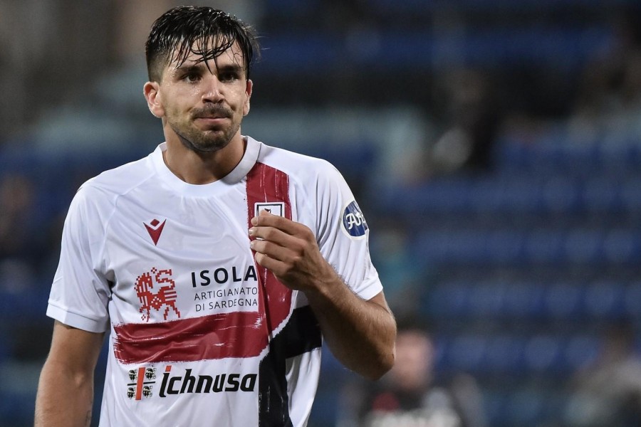 Giovanni Simeone del Cagliari, di LaPresse