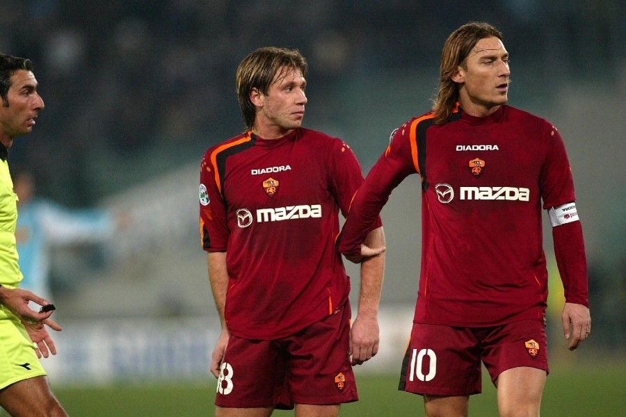 Totti e Cassano in giallorosso nel 2005, di LaPresse