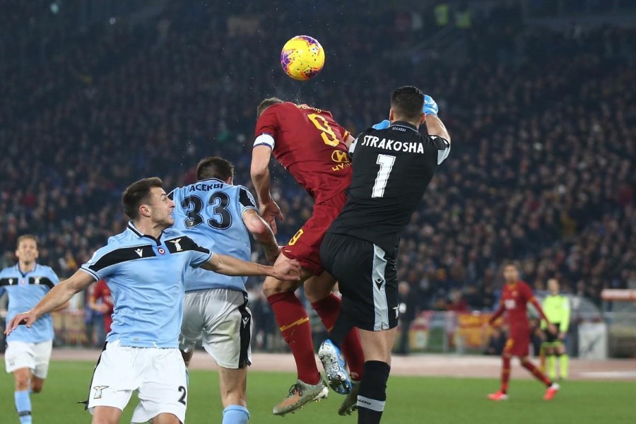 Il gran gol di Dzeko di testa all’indietro nel derby del 26 gennaio 2020. Poi pareggerà Acerbi, di Mancini