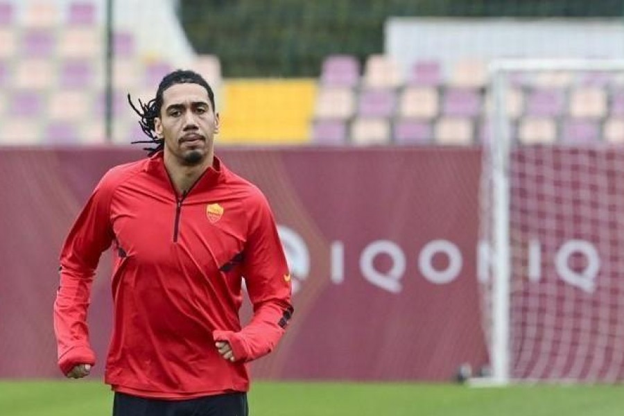 Chris Smalling a Trigoria, di LaPresse