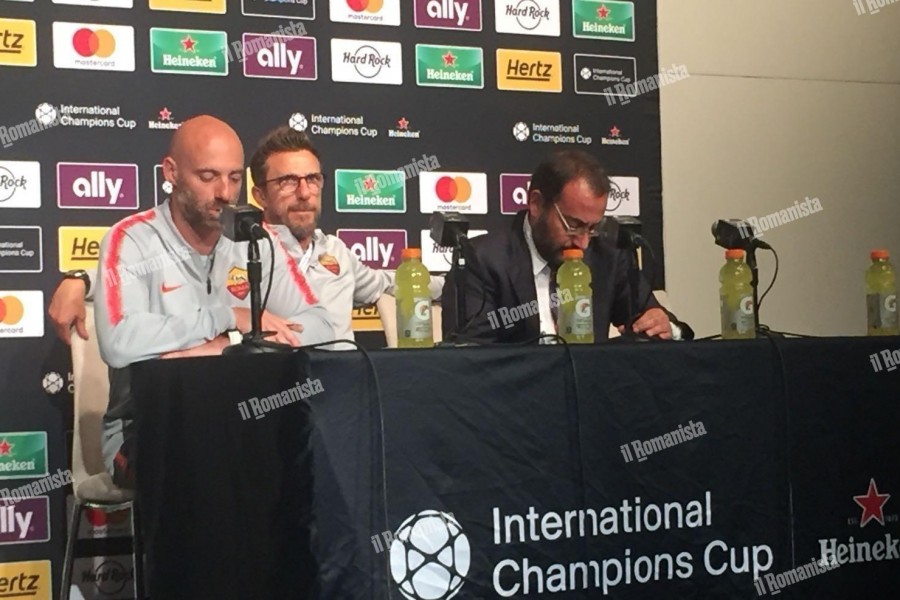 Di Francesco in conferenza stampa dopo la partita