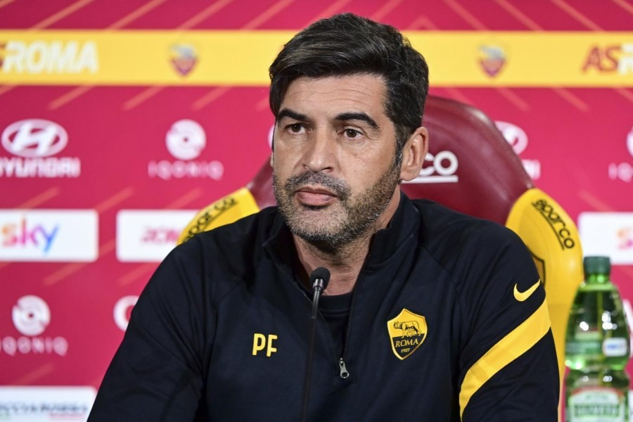 Paulo Fonseca in conferenza stampa, di LaPresse