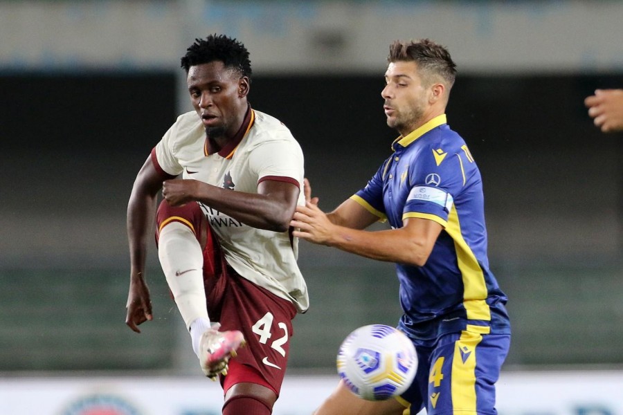 Amadou Diawara in Hellas Verona-Roma, di LaPresse