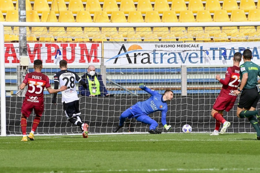 Il gol di Mihaila, Parma-Roma, di LaPresse