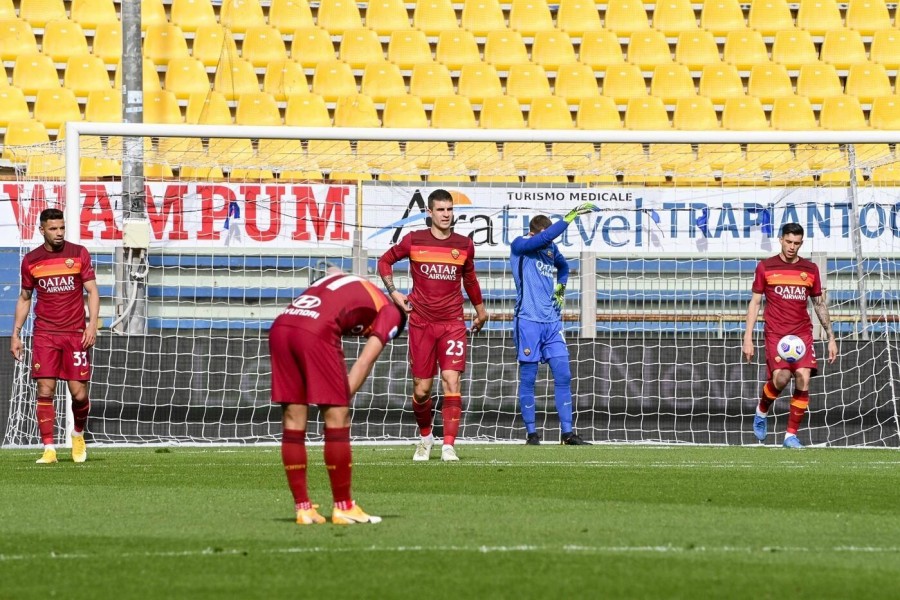 La delusione della squadra al Tardini di Parma, di LaPresse