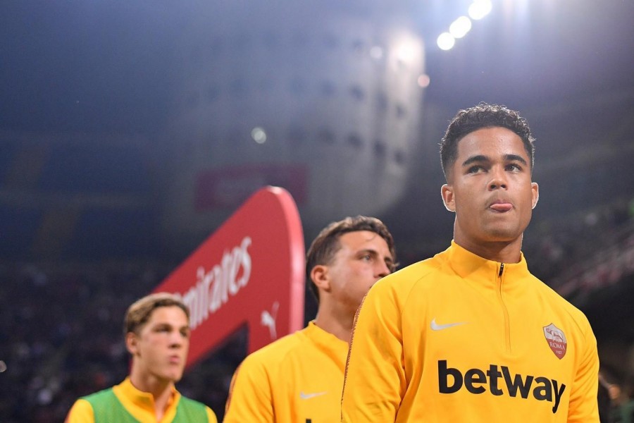 Justin Kluivert a San Siro, di LaPresse