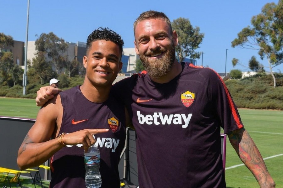 Kluivert e De Rossi a San Diego durante la tournée, di LaPresse