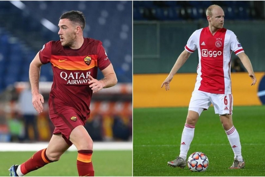 Jordan Veretout e Davy Klaassen, di LaPresse