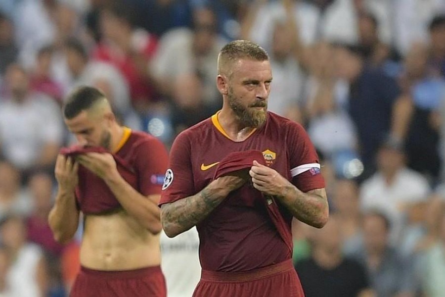 De Rossi e Manolas al Bernabeu, di LaPresse