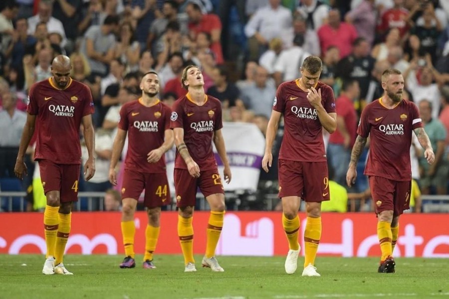 I giocatori della Roma al Bernabeu, di LaPresse