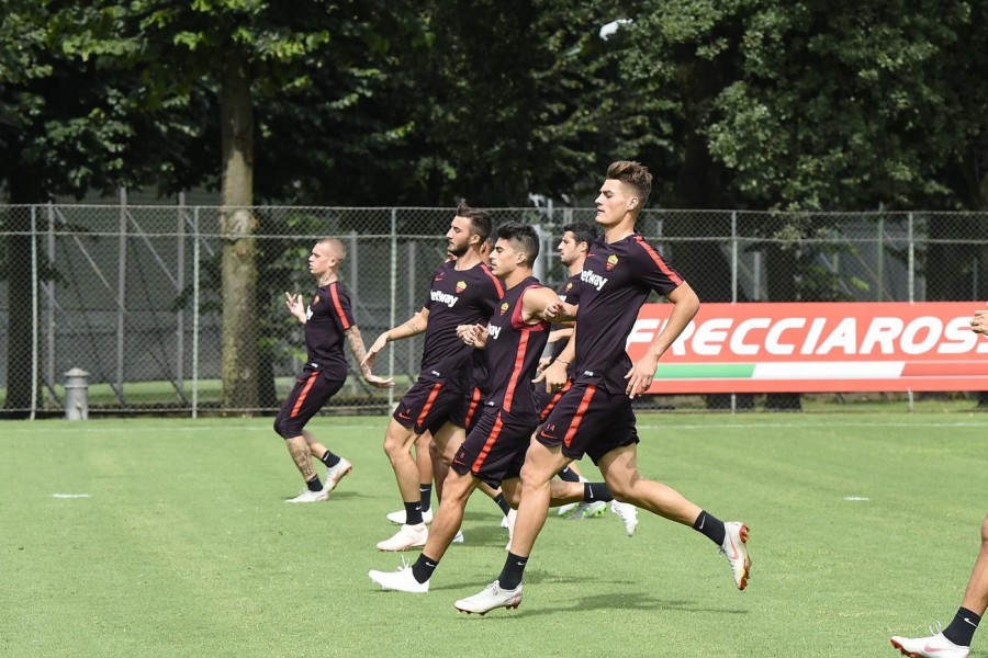 Allenamento Roma, di LaPresse