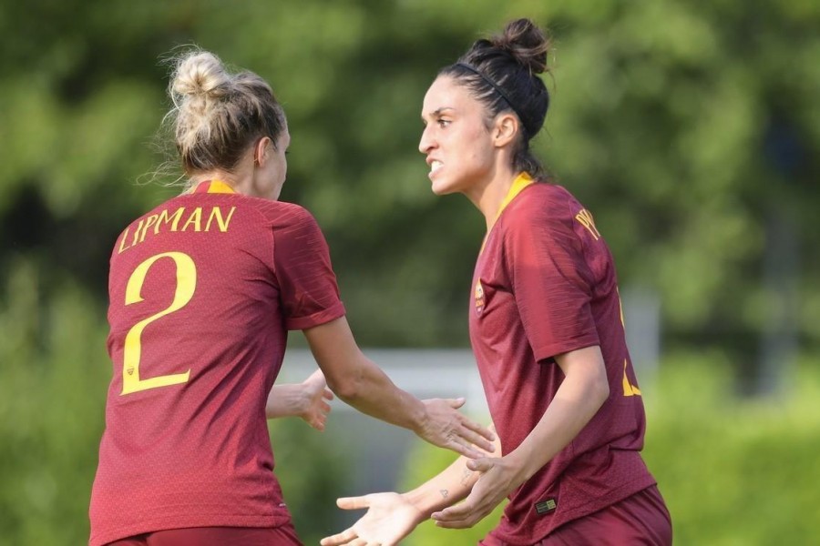 Emma Lipman e Martina Piemonte contro il Sassuolo, di LaPresse