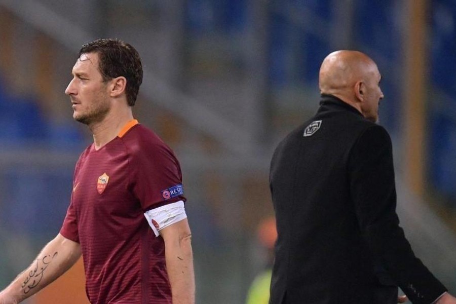 Totti e Spalletti, di LaPresse