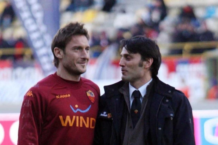 Francesco Totti e Vincenzo Montella, di LaPresse