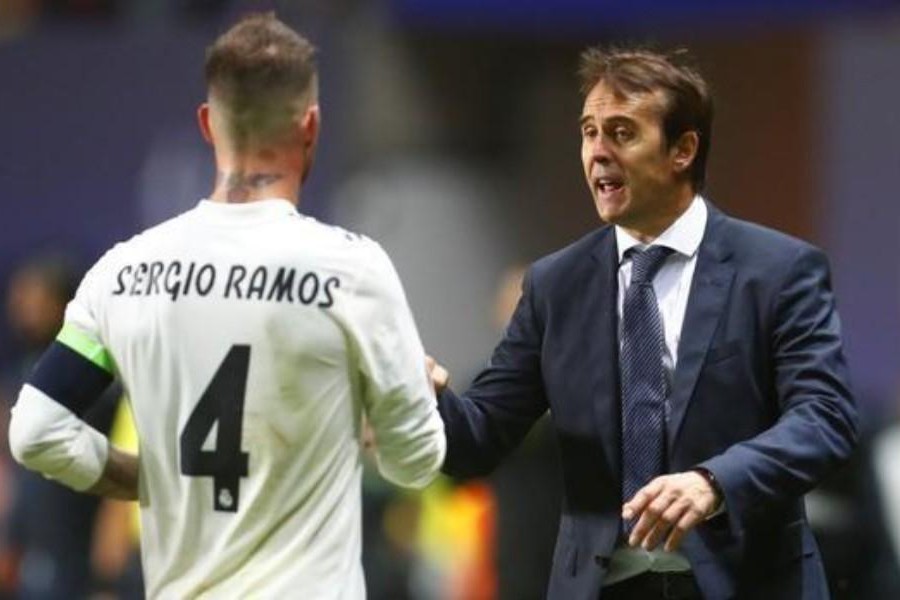 Sergio Ramos e Lopetegui