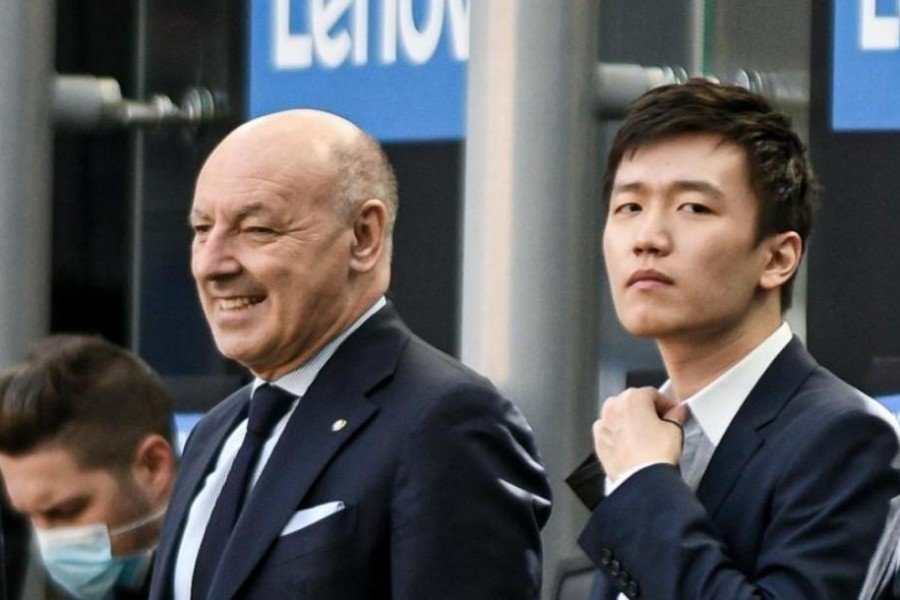 L'ad dell'Inter Marotta e il presidente Zhang, di LaPresse