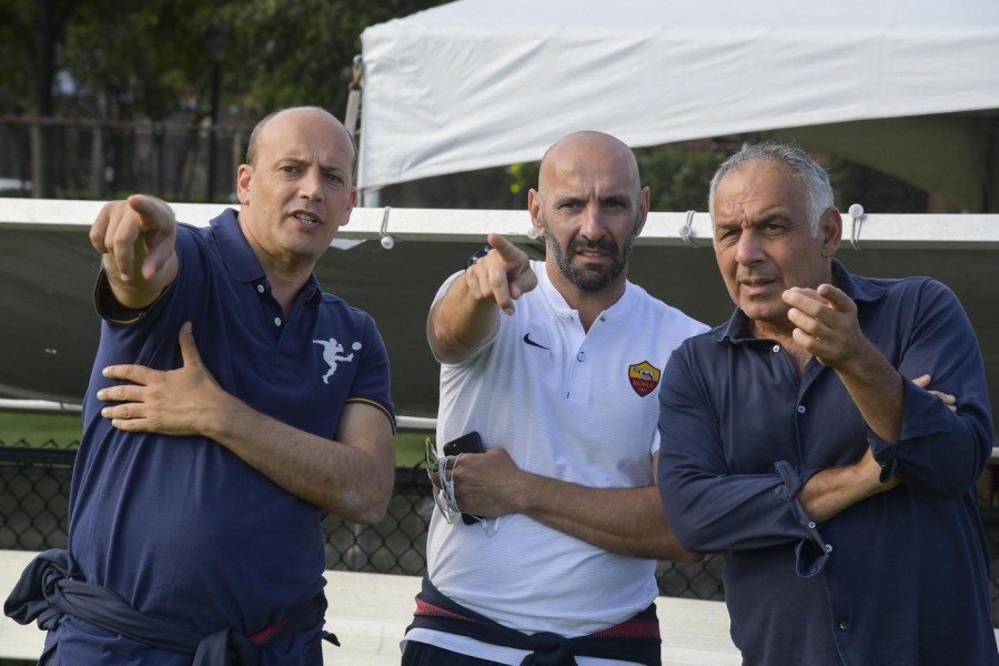 Baldissoni, Monchi e Pallotta, di LaPresse