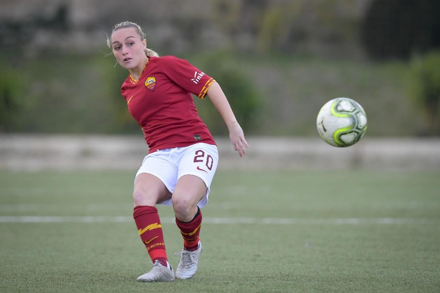 Giada Greggi con la maglia della Roma nella stagione 2019-20, di LaPresse