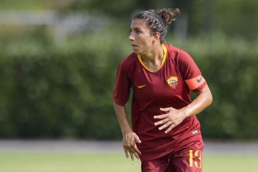 Il capitano della Roma Femminile, Elisa Bartoli, di LaPresse