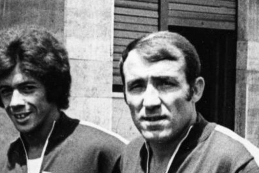 I nuovi acquisti della Roma Amarildo e Luis del Sol in ritiro a Fiuggi nell'estate del 1970, di LaPresse