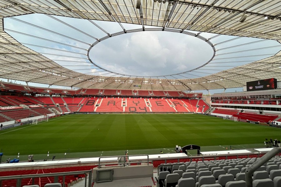 L'interno della BayArena